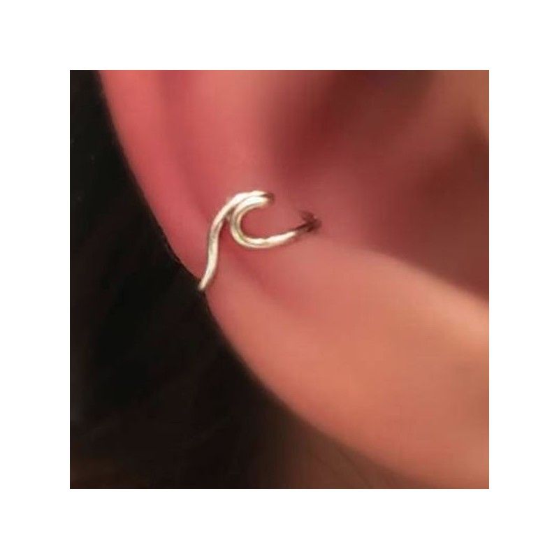 Pendientes para el cartílago Ola de Plata
