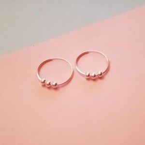 Aros con Bolitas de Plata ARAISA