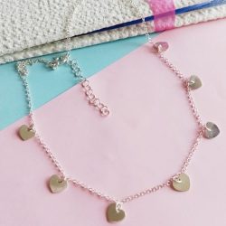 Gargantilla Mini Corazones de Plata HATI