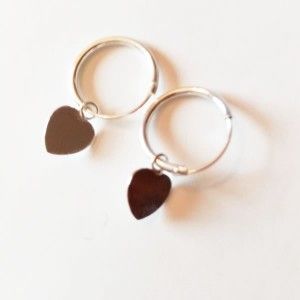 Pendientes Taiyari de Aros y Corazones 2