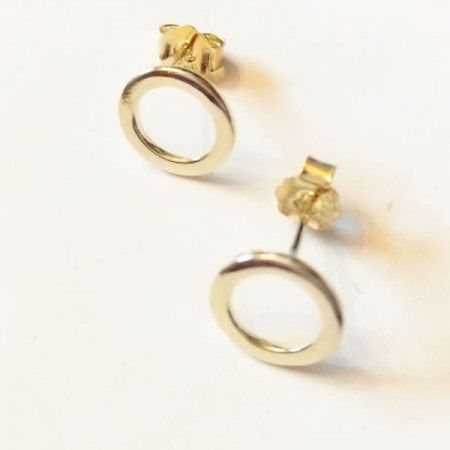 pendientes circulo oro