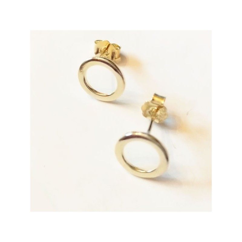 pendientes circulo oro