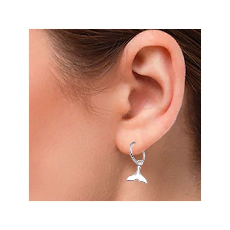 Pendientes Aro Cola de Ballena Whale