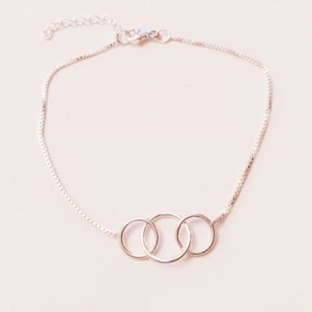 Pulsera Tres Circulos Plata