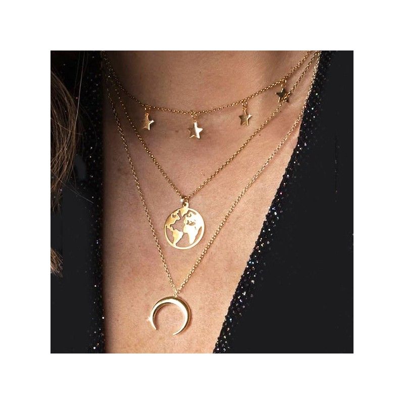 Collar Estrellas Oro