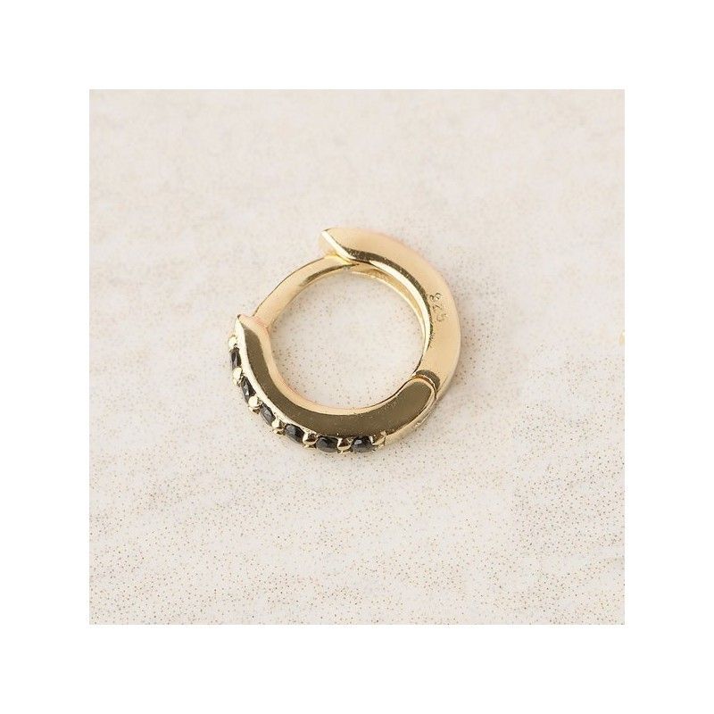 Aro Oro Circonitas negras