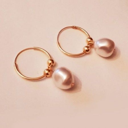 Aros Odette con Perlas