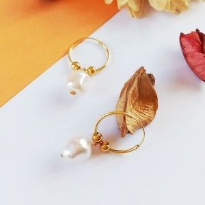 Aros Oro y Perlas