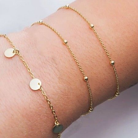 Pulseras Minimalistas Oro
