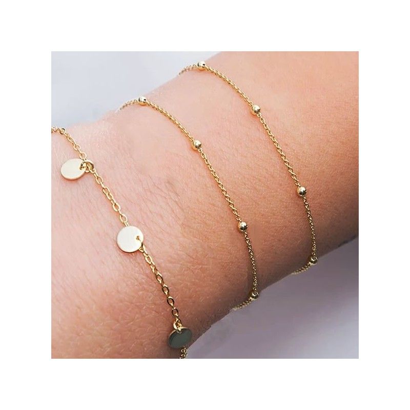 Pulseras Minimalistas Oro
