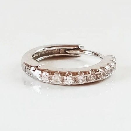 Piercing Plata Circonitas Blancas