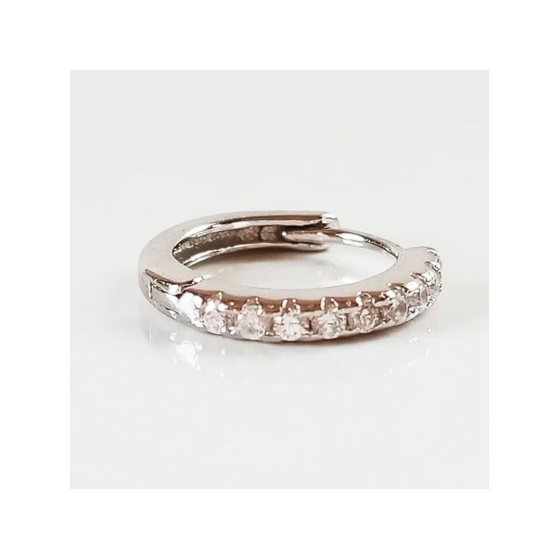 Piercing Plata Circonitas Blancas