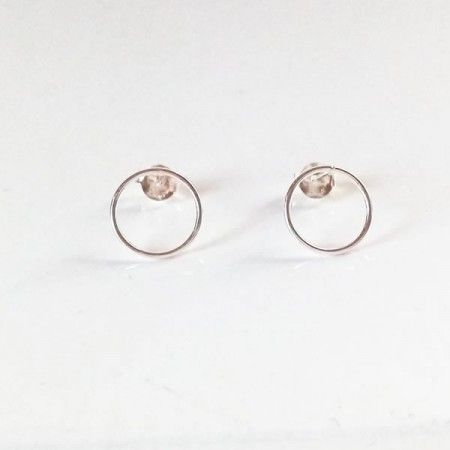 Pendientes Circulo Plata