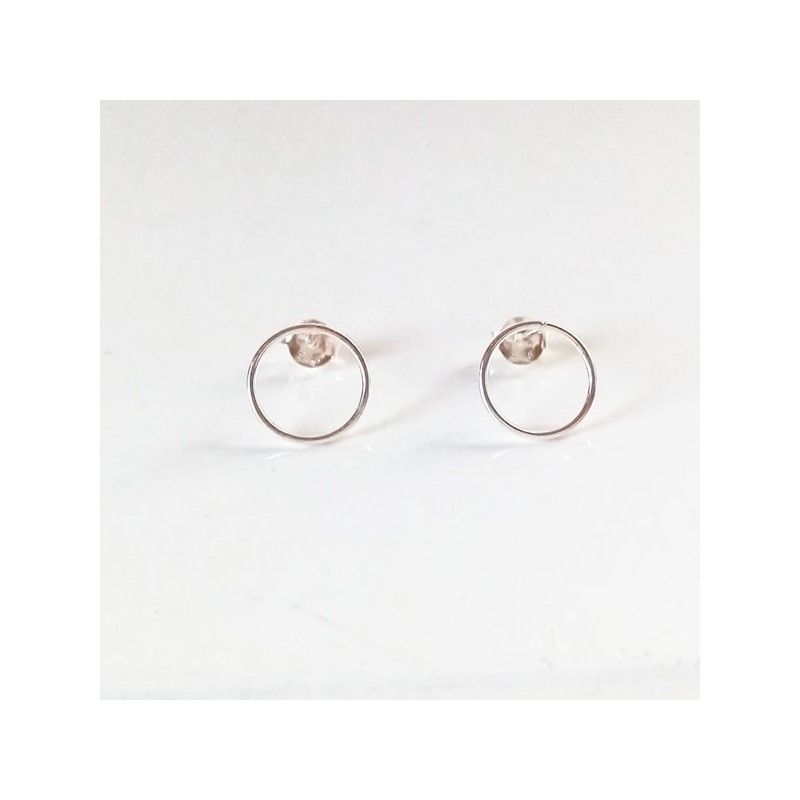 Pendientes Circulo Plata