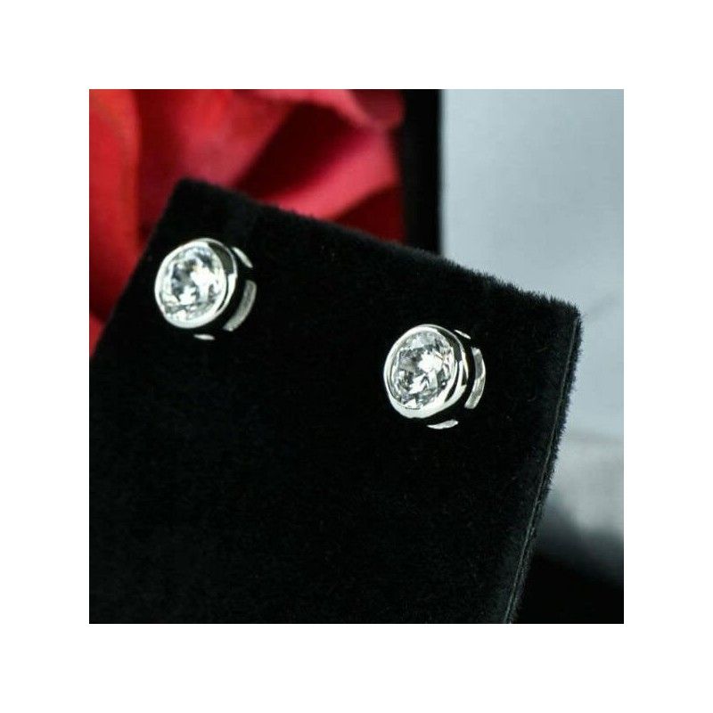 Pendientes minimalistas circonitas