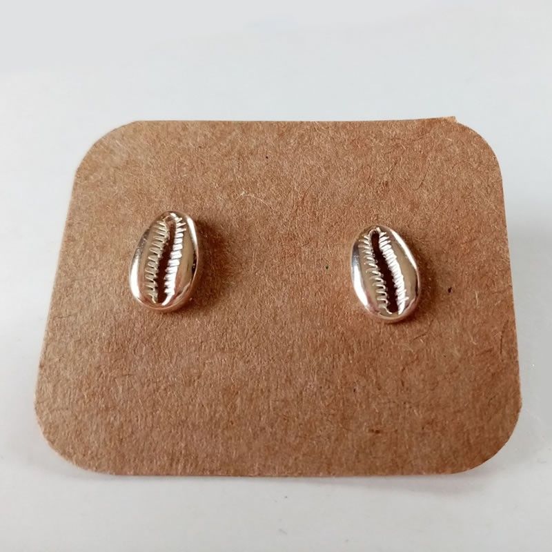 pendientes buzio plata