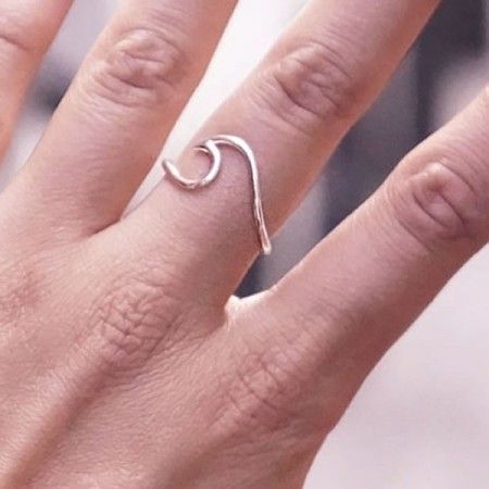 Silver 925 Wave Ring