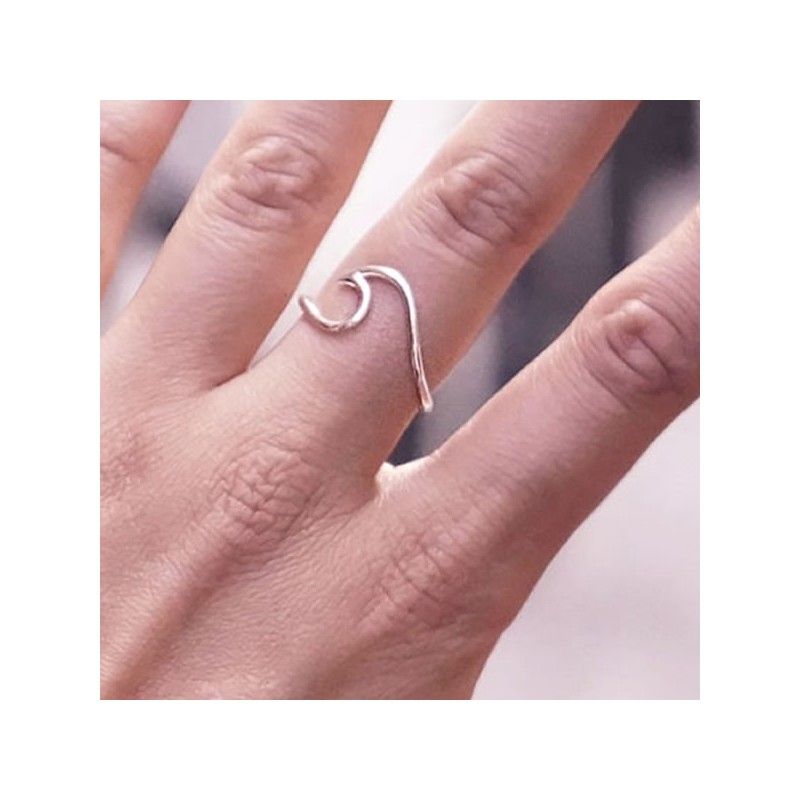 Silver 925 Wave Ring