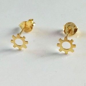 Pendientes Mini Sol Oro