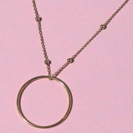 Gargantilla OSAKA de bolitas con círculo de la vida en plata de ley con baño de oro