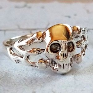 Anillo Plata Caveira Calavera