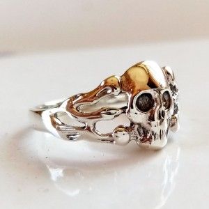 Anillo Plata Caveira Calavera 2
