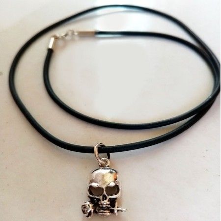 Collar Calavera Plata