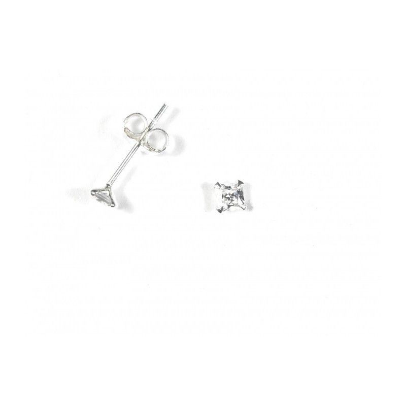 Pendientes Brillantes Pequeños circonita blanca