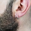 Sterling Silver Hoop Earrings 14x2 mm