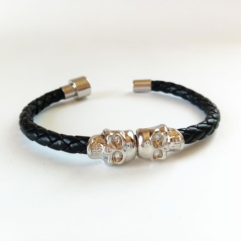 Pulsera calaveras hombre