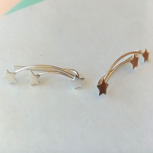 Constellation Silver Climber Earrings 2