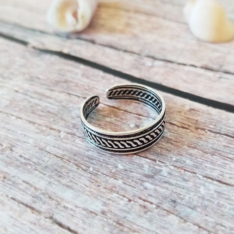 Anillo pie midi plata