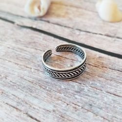 Anillo pie midi plata