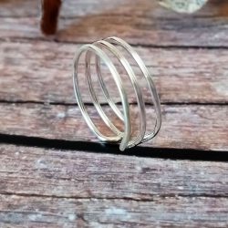 Sterling silver Triple Toe Ring