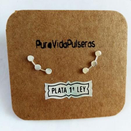 Pendientes Chapitas Plata