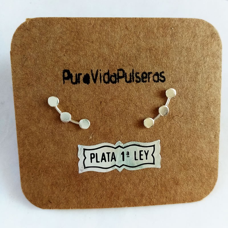 Pendientes Chapitas Plata
