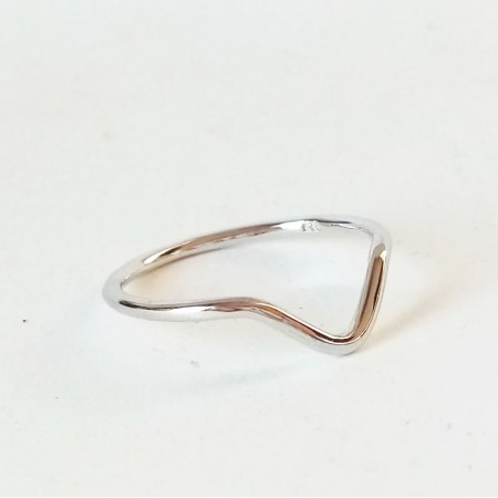 Anillo de Plata Chevron