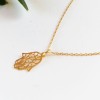 Golden Hamsa Necklace for woman