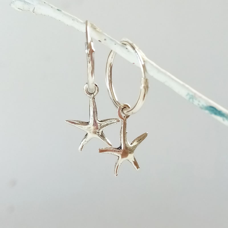 Pendientes de Aro Estrella de Mar
