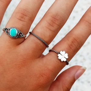 Anillo Turquesa Plata 2