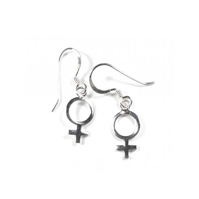 Pendientes simbolo femenino