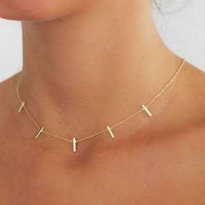 Collar Kyashar  con barritas de oro 2