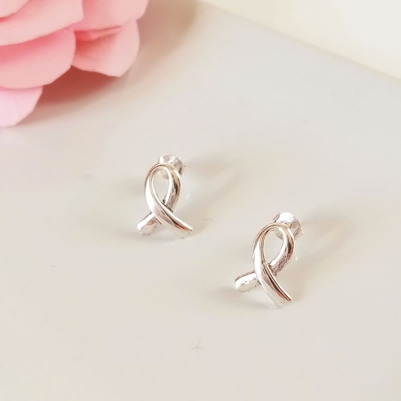 Pendientes Lazo Contra el Cáncer
