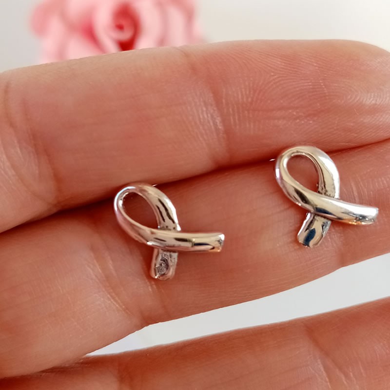 Pendientes Lazo Contra el Cáncer
