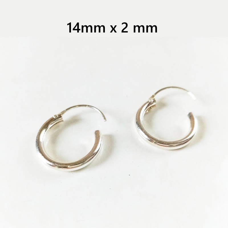 Pendientes Aro 14mm x 2mm