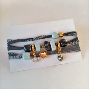 Pulsera envolvente Grey