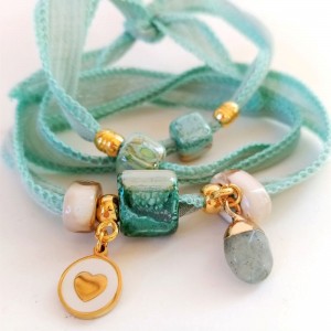 Pulsera boho hippie Ibiza Turquesa