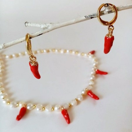 pendientes aro guindilla