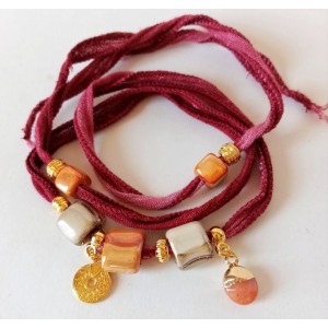 Pulsera Boho Chic Granate