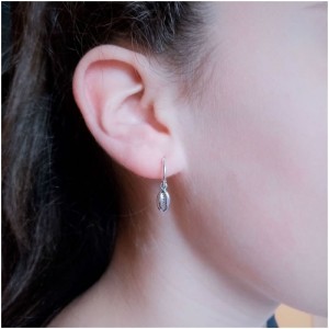 copy of Pendientes Aro Concha Plata 2